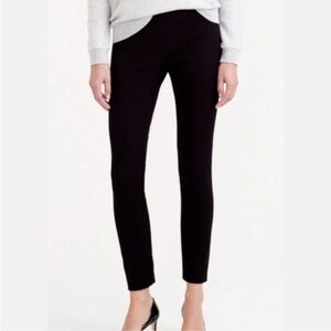 J. Crew Women's Black Minnie Cropped Pants  Skinny Leg Flat Front Size 2P